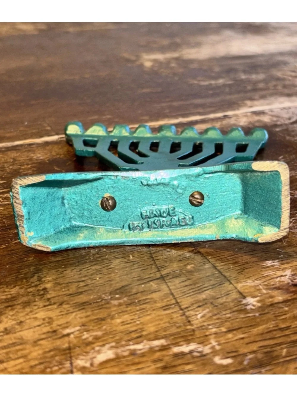 (2) Vintage Mini Brass Metal Menorahs